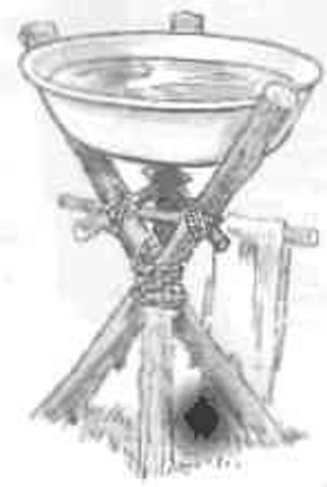 cleaning washstand